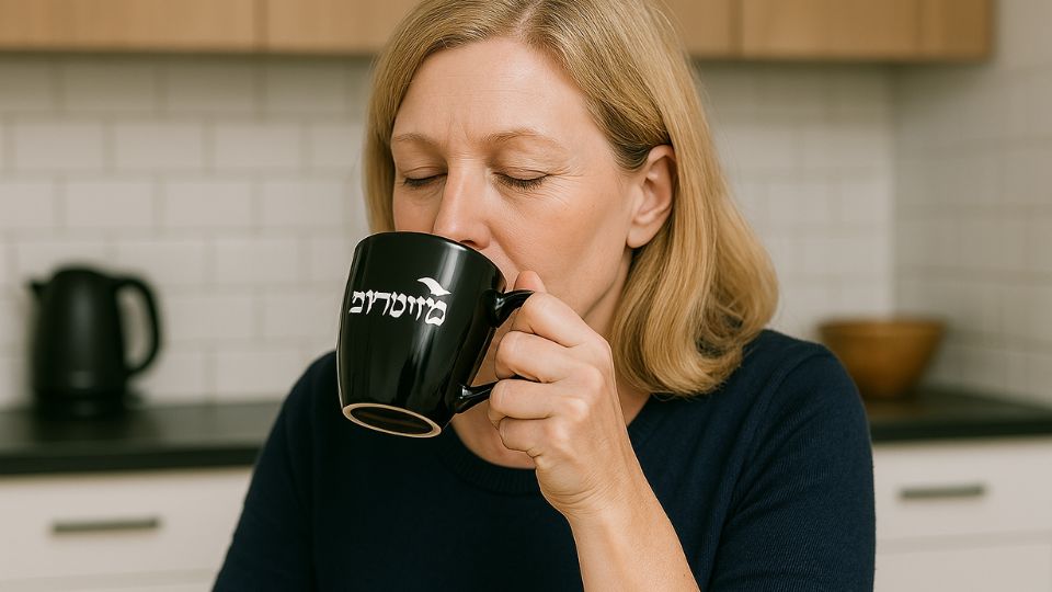 ספל שחור מאג ממותג