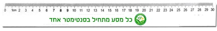 סרגל 30 סמ