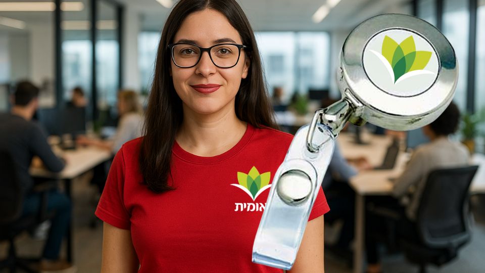 יויו לתג עובד ממותג לחברות וארגונים