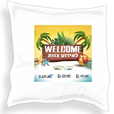 כרית נוי ממותגת