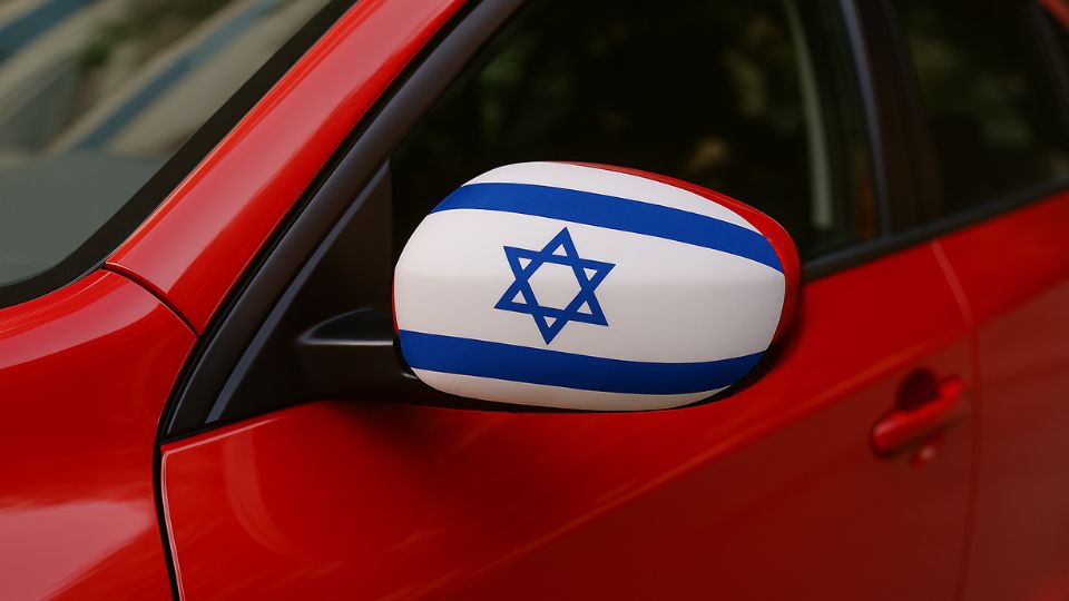 כיסוי מראות לרכב דגל ישראל