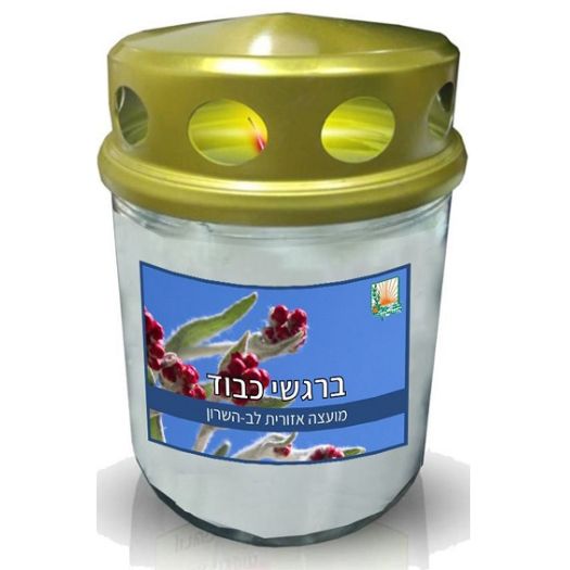 נר נשמה 48 שעות עם מכסה