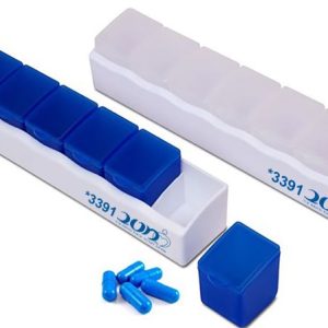 קופסת תרופות שבועית עם יחידות מודולריות